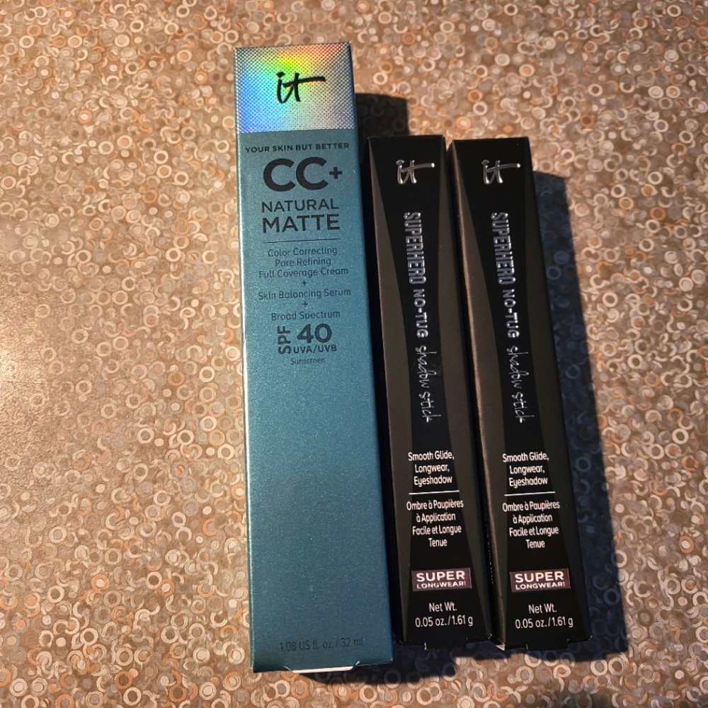 Brand New IT Cosmetics CC Cream and eyeshadow sticks